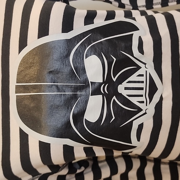 Hanna Andersson Adult Unisex Disney Star Wars Darth Vader Striped Pajama Top - Picture 4 of 10